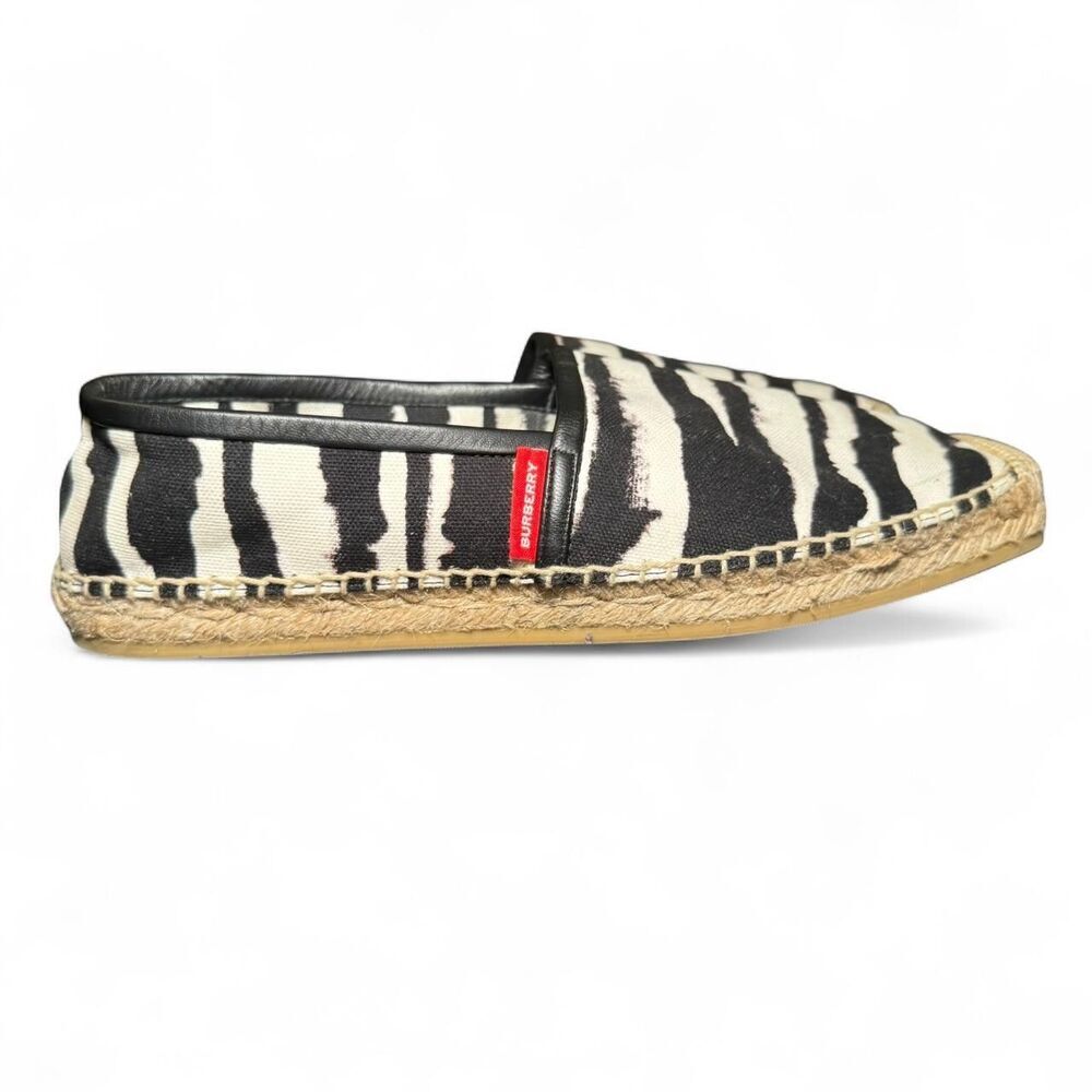 Burberry Women's Abstract/Zebra Print Flat Slip-O… - image 2